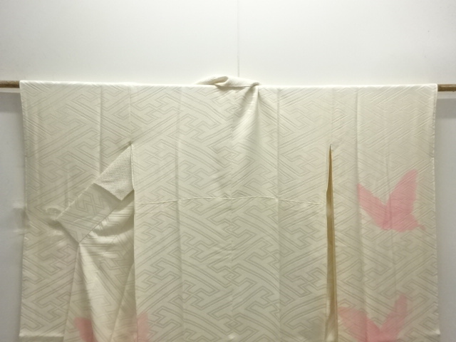  蝶模様振袖用長襦袢（刺繍衿付）